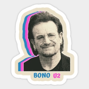 Bono U2 // Vintage Sticker